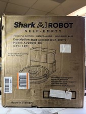 shark robot vacuum with 30 day self-empty base black