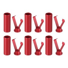 6Pcs Shoelace Tips Alloy Shoelace Head, Red Cylindrical Tip Replacement