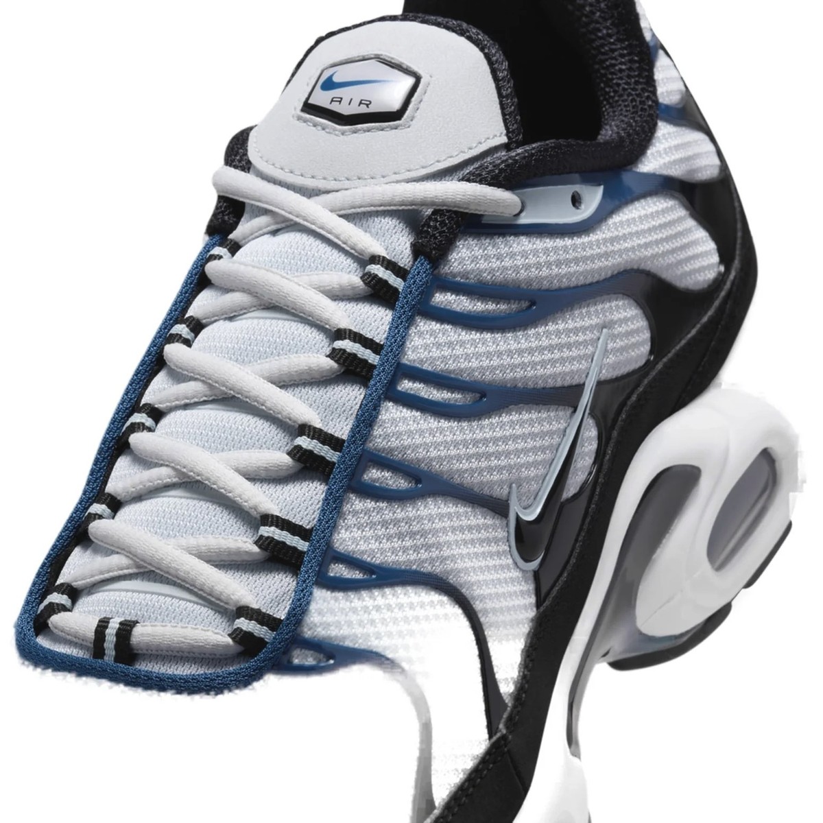 NIKE AIR MAX PLUS TN Sz 10.5 W/BOX PLATINUM/BLUE/BLK 1 90 95 97 98