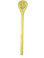 Cuchara mezcladora de plástico amarillo Kool-Aid Splenda cara sonriente vintage