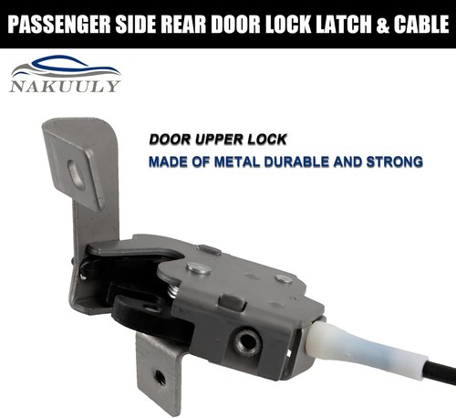 Nakuuly Serrure de Porte Arrière Gauche Côté Conducteur et Câble pour Ford F250 F350 F450 F5 - Photo 4/6