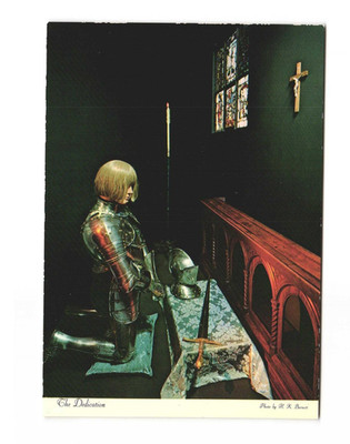 The dedication, the Higgins Armory Museum Worcester MA VTG postcard UNP