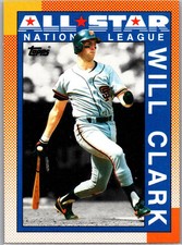 1990 Topps Baseball Will Clark San Francisco Giants Base Card All Star NM #397