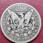 1900 O Morgan Dollar $1 Silver STICKERED " ??? Liquor ??? " #94846