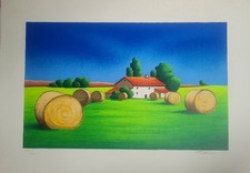 Arturo Fiorentini serigrafia  " Dopo la mietitura  "