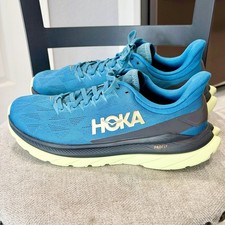 Hoka One One Shoes Mens 10D Blue Mach 4 Road Running Sneakers Outdoor Comfort