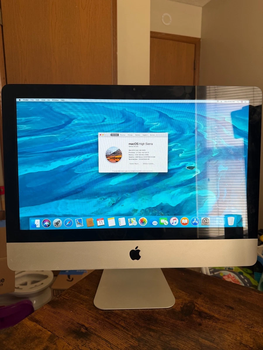 macOS 10.13, High Sierra 4 GB RAM Apple Desktops & All-In-One