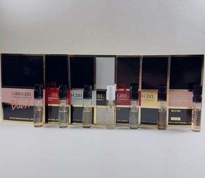 Carolina Herrera for Women Perfume Collection Sample Spray Vials 7 pc Set