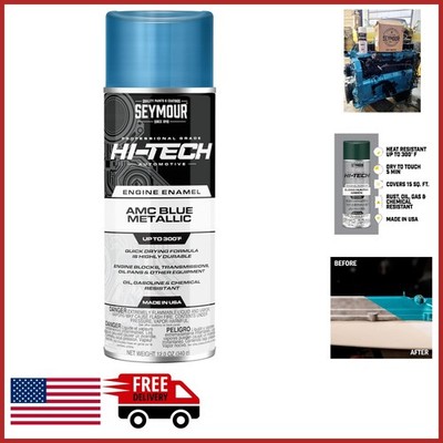 Heat Resistant Engine Spray Paint AMC Blue for Engine Blocks and Transmissions