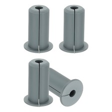 4 Pcs 3/4" Wall Grommet Cable Routing Kit for 0.3" 7.5mm Hole Gray