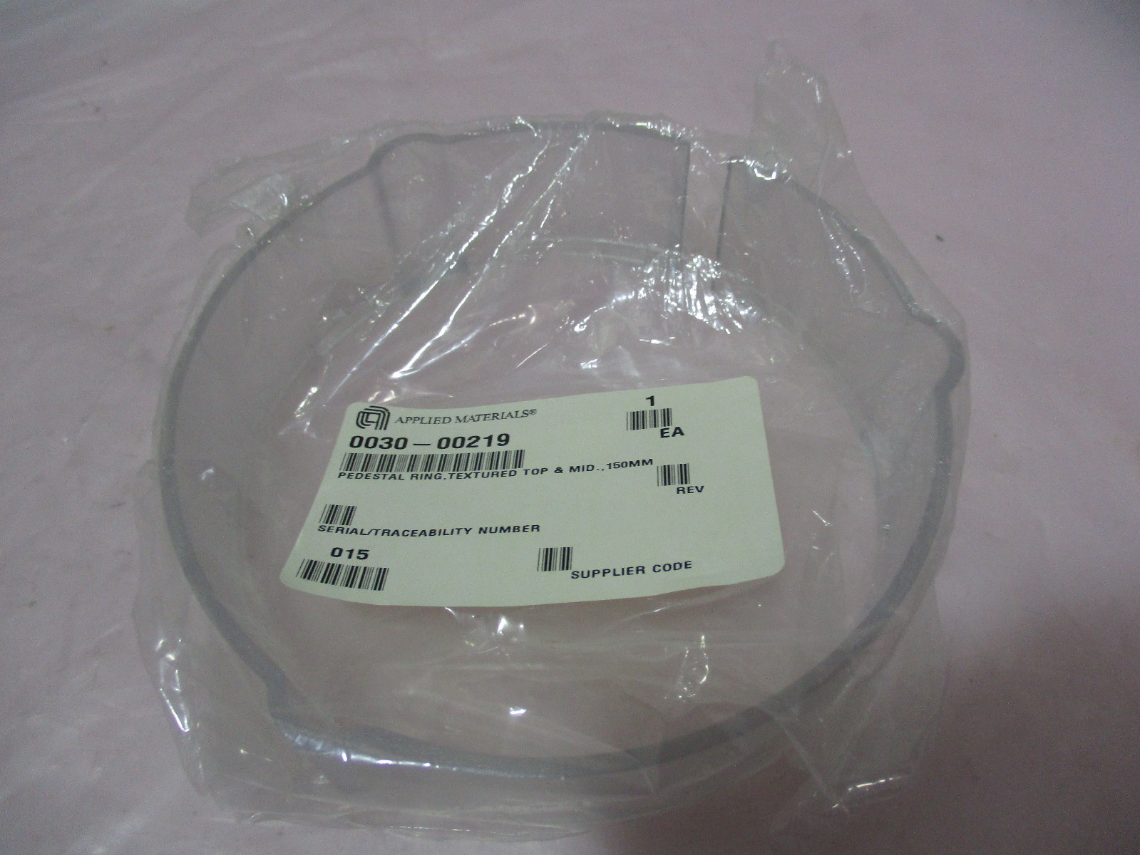 AMAT 0030-00219 Pedestal Ring, Textured Top and Mid, 150mm, 420555