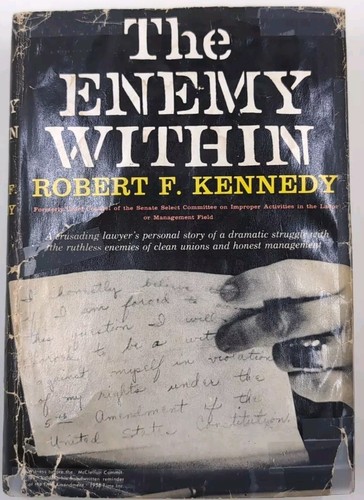 RFK Robert Kennedy The Enemy Within Harper 1960 1st Ed HC/DJ RARE VG