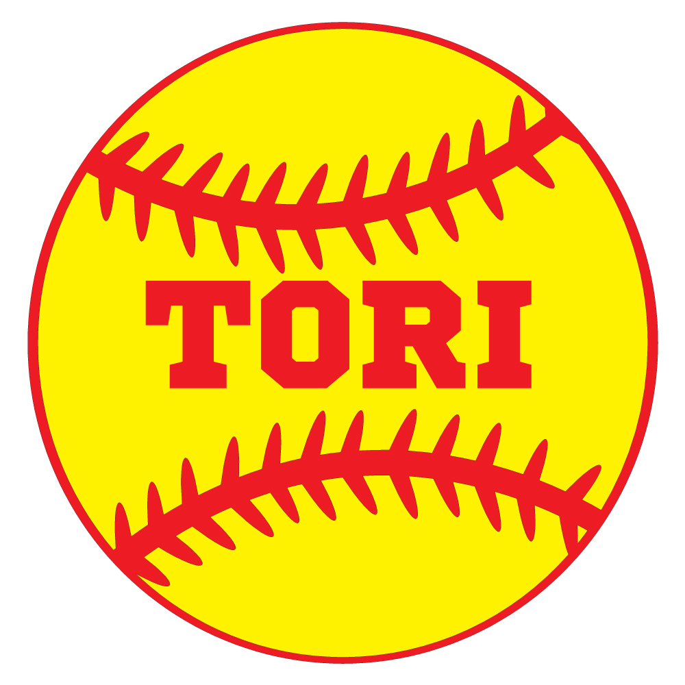 Vinyl Softball Yellow