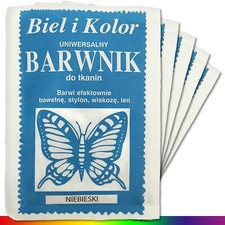 5 X 10 G Peinture Textile Bleue Couleur Tissu Batik Teinture Réteindre