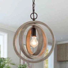 LNC ONE-LIGHT FARMHOUSE PENDANT LIGHT A03594