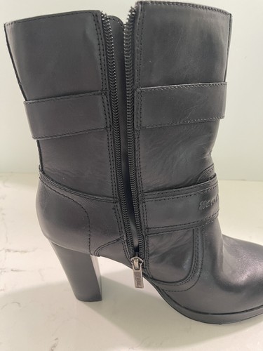 Womens Harley Davidson Marissa Platform Black Leather Boots – D84518 Size 8.5 - Picture 7 of 11