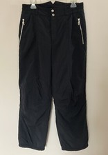 BOGNER Vintage High Rise Elastic Waist Black Ski Snow Pants Size 34/ US 4