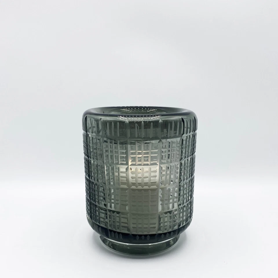 Jarrón o candelabro de vidrio corte humo fuera de la red (pequeño) CYAN DESIGN Foto 4 de 4