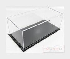 1:18 ATLANTIC Display Box Maranello Leather Base Black Cm32.5x16.5x12.5 ATL10013