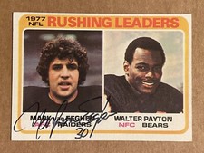 MARK VAN EEGHEN Signed 1978 Topps #333 Raiders Autograph Auto W/ WALTER PAYTON