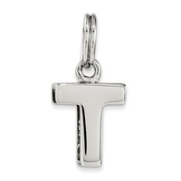 Sterling Silver T Charm on sale Sterling Silver T Charm on sale
