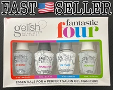 Gelish Fantastic Four Manicure Essential Collection Soak Off Gel Nail Polish Kit