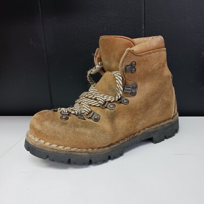 Vtg Kinney Colorado Vibram Mountaineering Hiking Boots Made in Italy Size 5.5 D