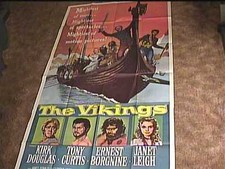VIKINGS 1958 ORIGINAL 3 SHEET MOVIE POSTER 41