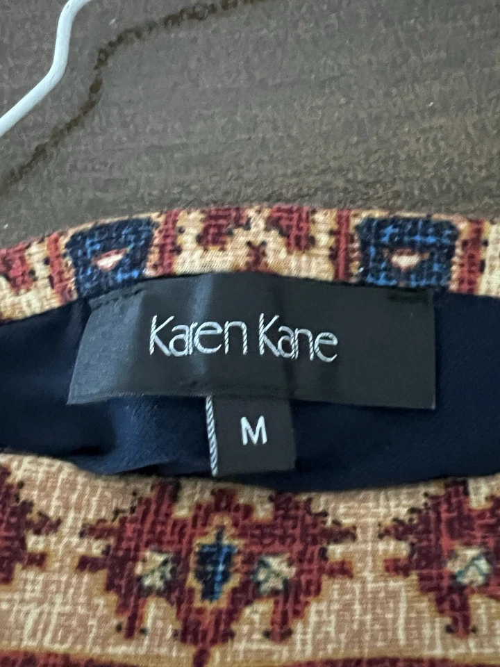 Karen Kane 3L20128 Azul Marino-Multi Elástico Jersey Santa Fe Falda Lápiz, M Foto 3 de 4