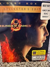 THE HUNGER GAMES 4 DISC BOX SET COLLECTOR'S EDITION BLU-RAY & DVD NEW SEALED