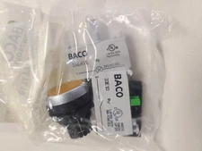 22 mm Panel-Mount Switch Flush Push-Button, Illuminated, 24V AC/DC, Yellow