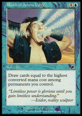 Magic the Gathering MTG Rush of Knowledge (49) Scourge   LP