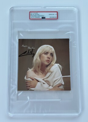Billie Eilish Signed Happier Than Ever CD PSA/DNA Encapsulated GEM