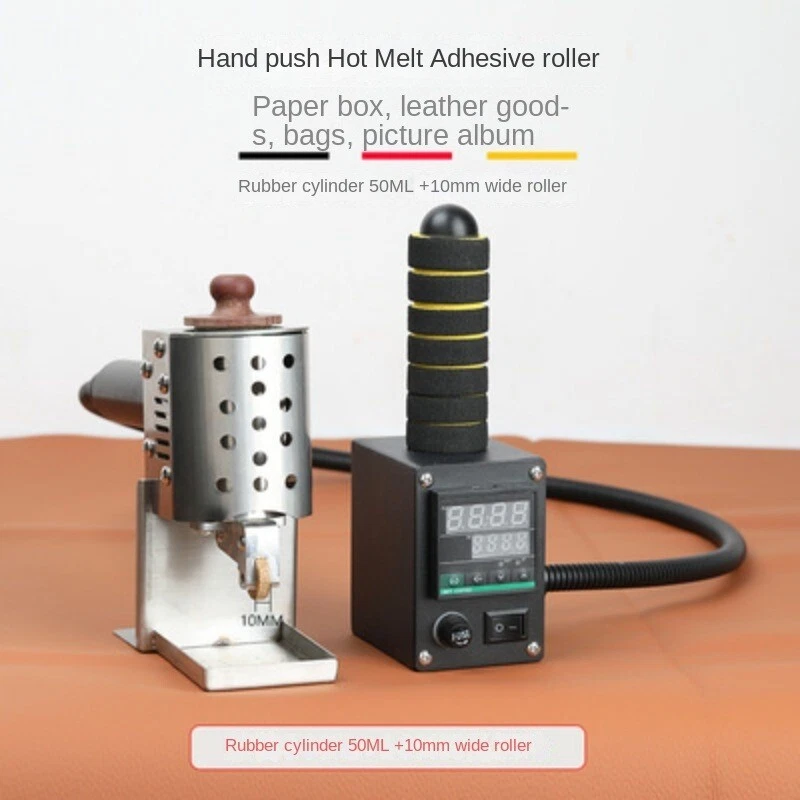 Máquina de sellado de álbumes de cartón de cuero de temperatura máquina de etiquetado de pegamento de fusión en caliente Foto 4 de 4