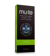 Rhinomed Mute Nasal Dilator for Snore Reduction Medium 3 pack, EXP 7/26