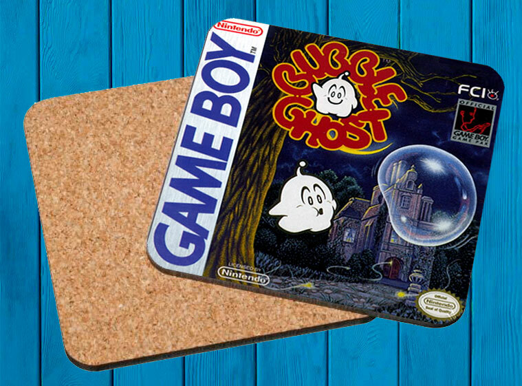 BUBBLE GHOST NINTENDO GAME BOY Sous-Verres En Bois
