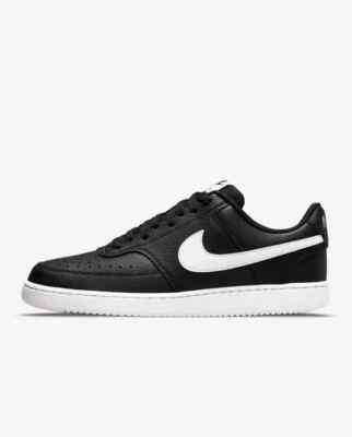 Nike Court Vision Low Next Nature Black White Sneakers DH2987-001 Men Size 9