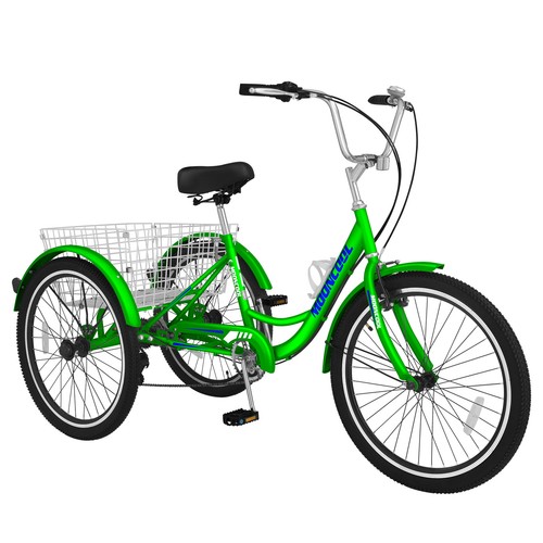 Adult Tricycle 20/24/26inch 7 Speed 3Wheel Bike Cruiser Trike w/Shopping Basket - Picture 16 of 42