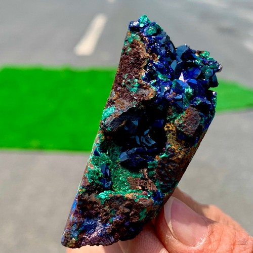 116G BEST Natural Azurite/Malachite crystal minerals specimens - 第 6/12 張圖片