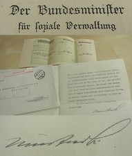 Sozialminister Odo NEUST&Auml;DTER-ST&Uuml;RMER (1885-1938): Brief WIEN 1934, &Auml;rztehilfe
