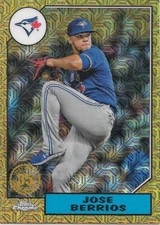2022 Topps Series 2 JOSE BERRIOS 1987 Chrome Silver Pack Mojo - BLUE JAYS -