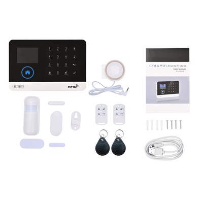 433MHz   + GSM Auto-dial   System for Home Burglar T0V4 L1R3