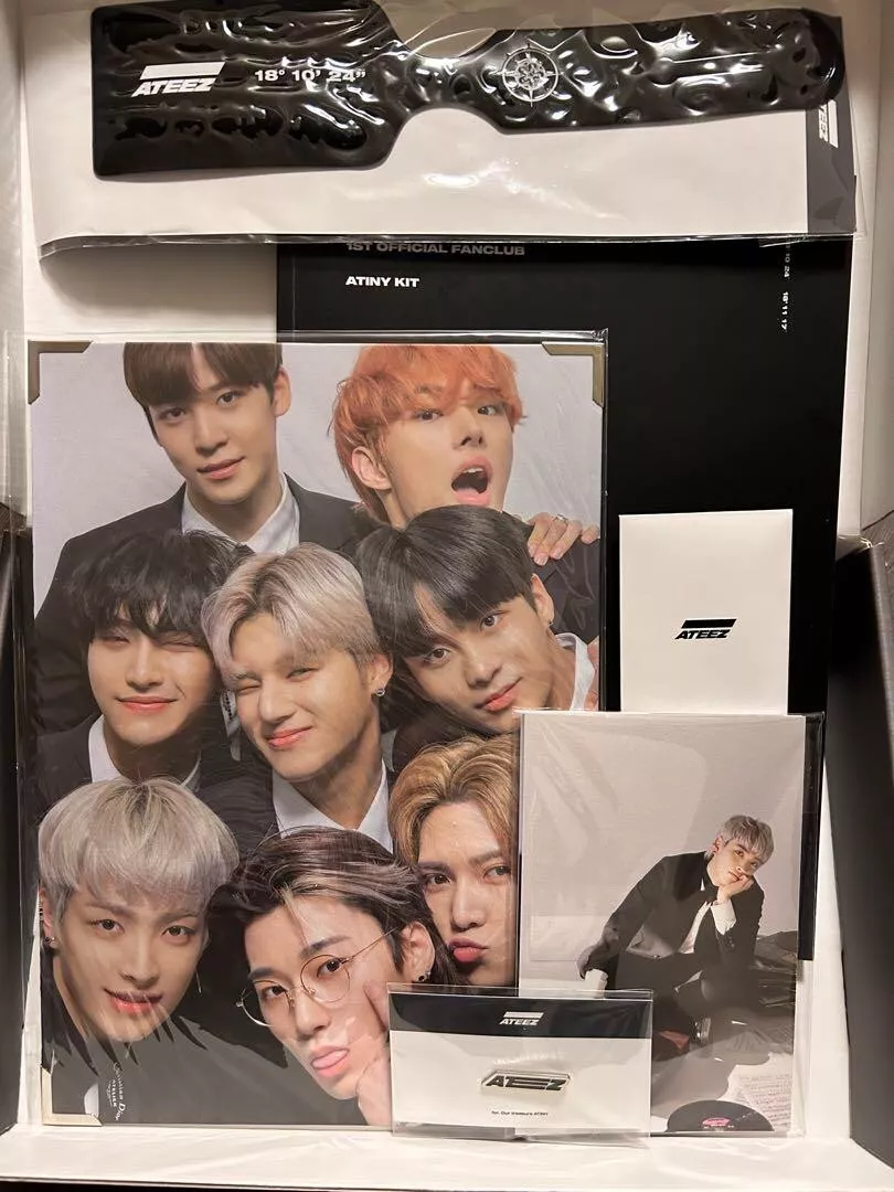 ATEEZ 1st Fan Club Official FANCLUB ATINY KIT Members Only Photobook  Postcard