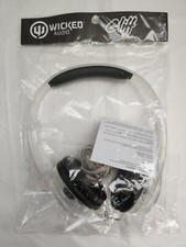 Wicked Audio Cliff Headphones #WI-112 For Portable Players Clear