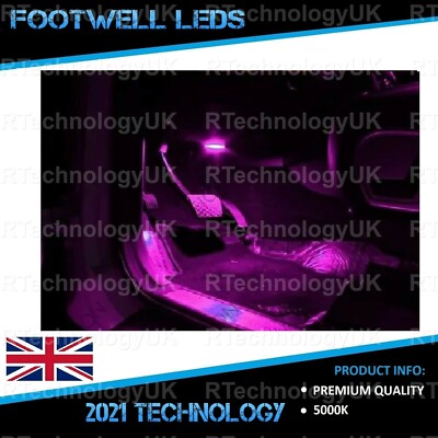 PREMIUM PINK FOOTWELL LEDS BULBS LIGHT for MERCEDES E CLASS W211/S211 2003-2009