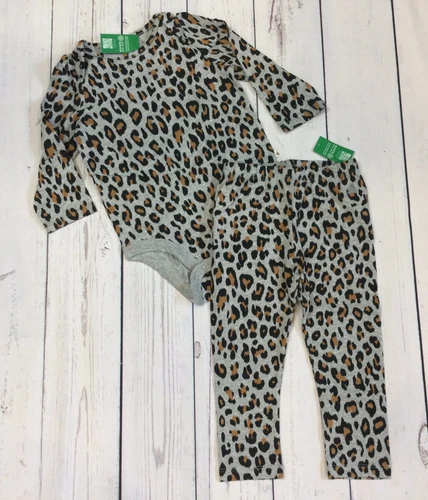 Baby Gap Girls 18-24 Months Cheetah Shirt & Pants Outfit. Nwt