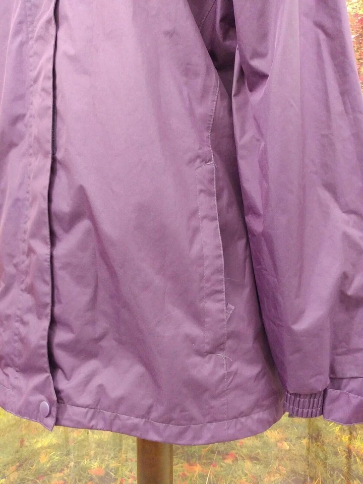 Hi Gear водонепроницаемый полный молнии фиолетовый полиэстер с капюшоном куртки. Британский женский размер 14 - Изображение 4 из 4