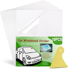 PSLER Car Windshield Sticker, Applicator, Clear Window 10 PCS 