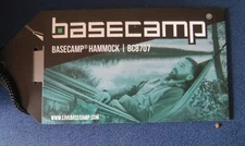 New Basecamp Travel Hammock Black/Gray Portable Camping Hiking  