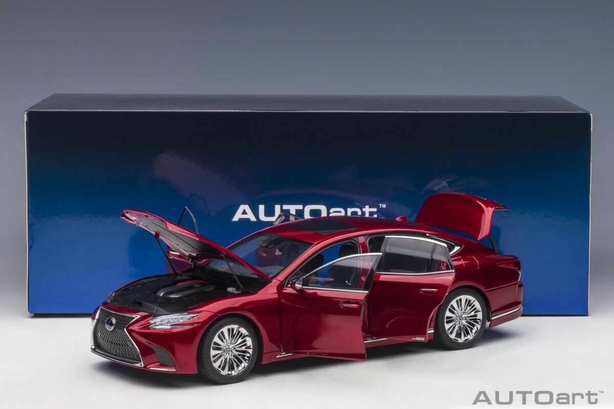 Autoart Lexus LS 500h Morello Red Metallic in 1/18 Scale New